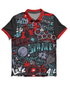2nd Hand - Bowling Text - Bowlingshirt - Größe L